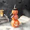 Glitzhome® 14" Lighted Halloween Stacked Resin Pumpkin Table Décor